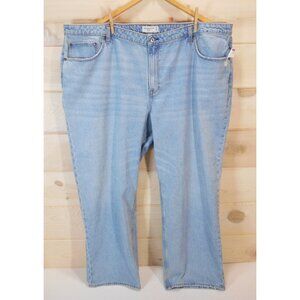 Abercrombie Size 37 / 24 R Curve Love The Loose High Rise Jeans Light Wash NWOT